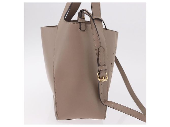 Autre Marque Borsa Stella MacCartney in Pelle 2way Beige Oro 513860 Auth 188263A D'oro - vista 4