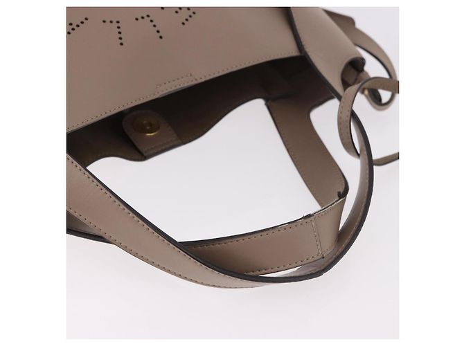 Autre Marque Borsa Stella MacCartney in Pelle 2way Beige Oro 513860 Auth 188263A D'oro - vista 7