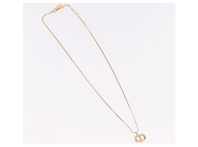 Collana Christian Dior metallo 4 Set Gold Tone Auth BA13645 - vista 2