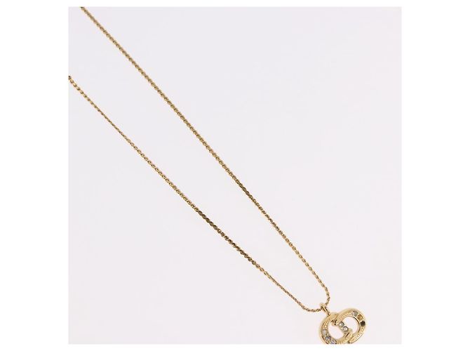 Collana Christian Dior metallo 4 Set Gold Tone Auth BA13645 - vista 4