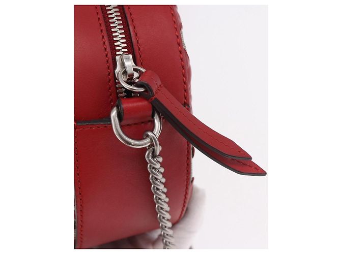 Borsa a tracolla GUCCI GG Supreme in PVC Rosso Argento 409535 Auth am11964V - vue 14