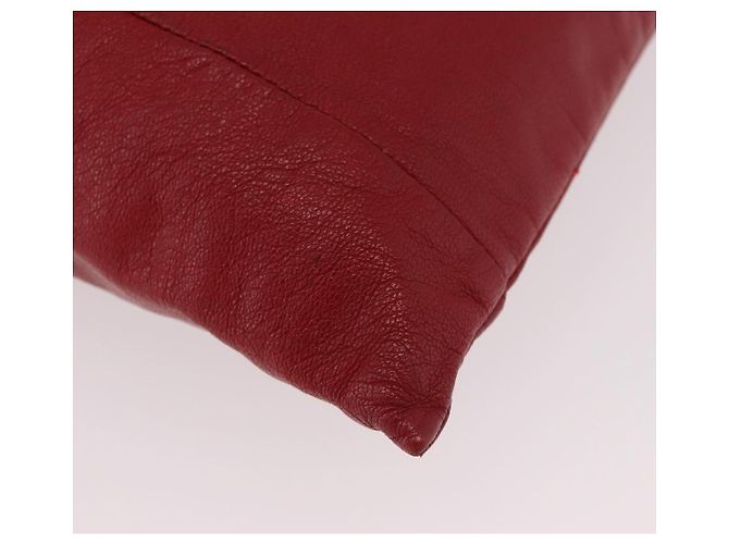 Miu Miu Tote Bag Leder Rot Auth ka4953A - Ansicht 15