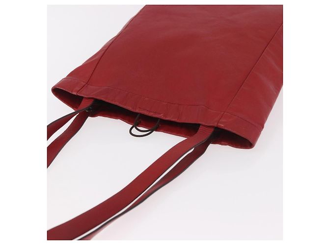 Miu Miu Tote Bag Leder Rot Auth ka4953A - Ansicht 6