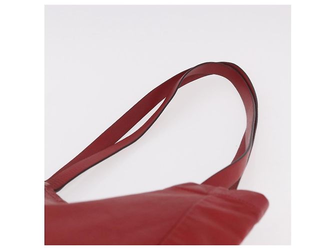 Miu Miu Tote Bag Leder Rot Auth ka4953A - Ansicht 8