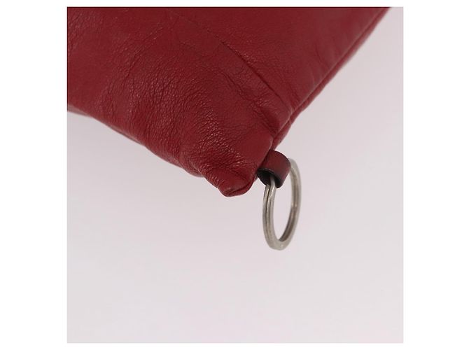 Miu Miu Tote Bag Leder Rot Auth ka4953A - Ansicht 9