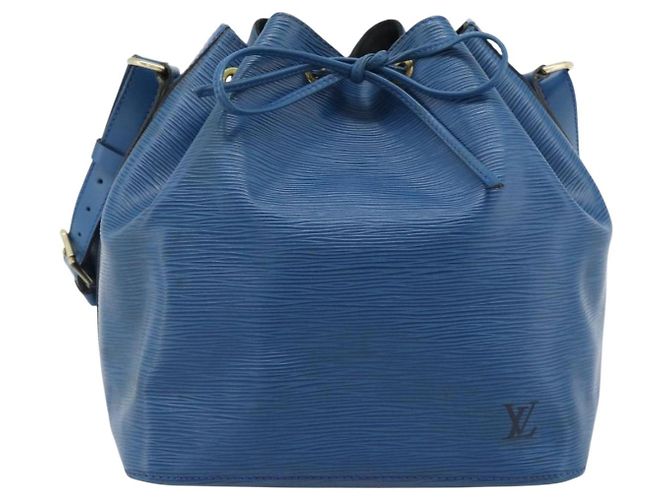 Borsa a Spalla LOUIS VUITTON Epi Petit Noe Blu M44105 LV Auth 188537 - vista 13