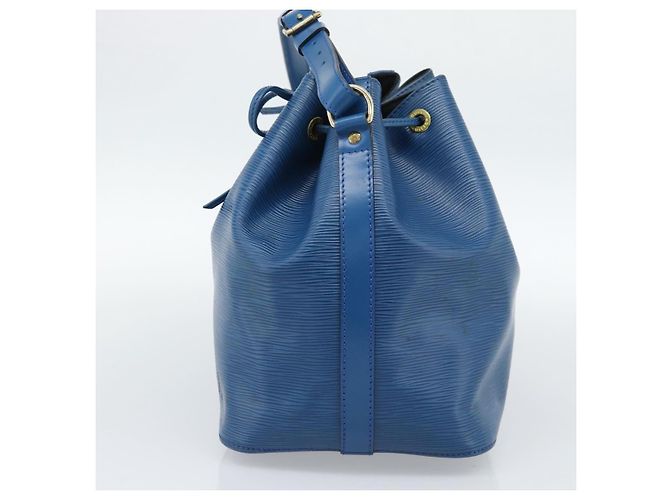 Borsa a Spalla LOUIS VUITTON Epi Petit Noe Blu M44105 LV Auth 188537 - vista 4