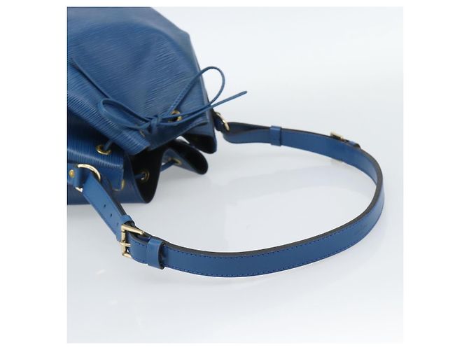 Borsa a Spalla LOUIS VUITTON Epi Petit Noe Blu M44105 LV Auth 188537 - vista 7
