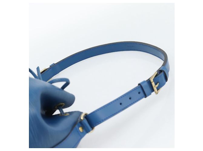 Borsa a Spalla LOUIS VUITTON Epi Petit Noe Blu M44105 LV Auth 188537 - vista 8
