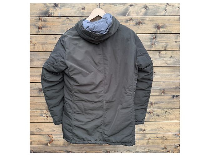Herno Reversible Hooded Down Jacket Grey Dark green - view 2