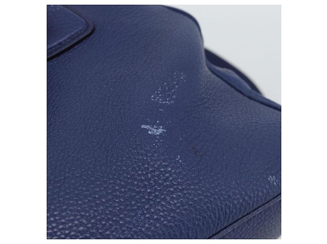 Borsa PRADA Vittero Dino Leather 2way Blu Oro Auth 188726 D'oro - vista 22