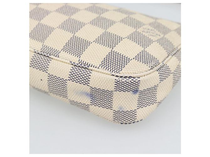 LOUIS VUITTON Damier Azur Pochette Accessoires Pouch N51986 LV Auth 188944 - vista 15