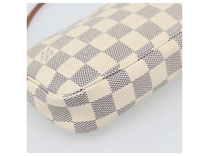 LOUIS VUITTON Damier Azur Pochette Accessoires Pouch N51986 LV Auth 188944 - vista 16