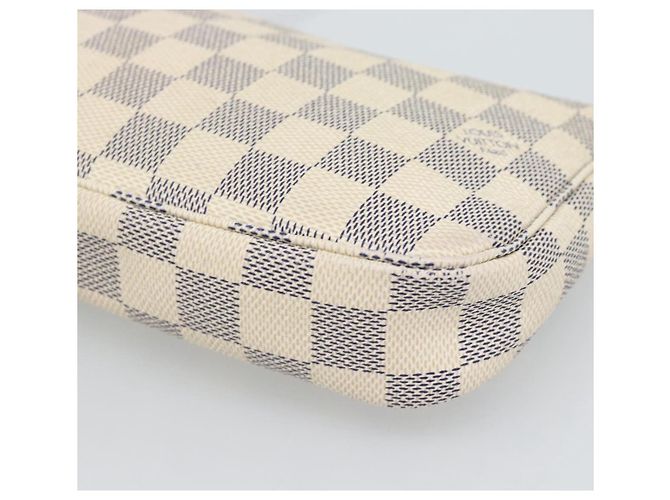 LOUIS VUITTON Damier Azur Pochette Accessoires Pouch N51986 LV Auth 188944 - vista 17