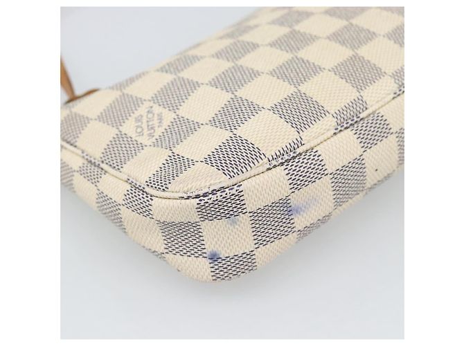 LOUIS VUITTON Damier Azur Pochette Accessoires Pouch N51986 LV Auth 188944 - vista 18
