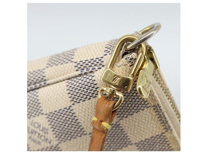 LOUIS VUITTON Damier Azur Pochette Accessoires Pouch N51986 LV Auth 188944 - vista 20