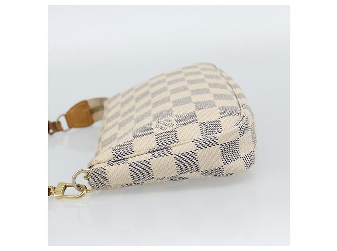 LOUIS VUITTON Damier Azur Pochette Accessoires Pouch N51986 LV Auth 188944 - vista 3