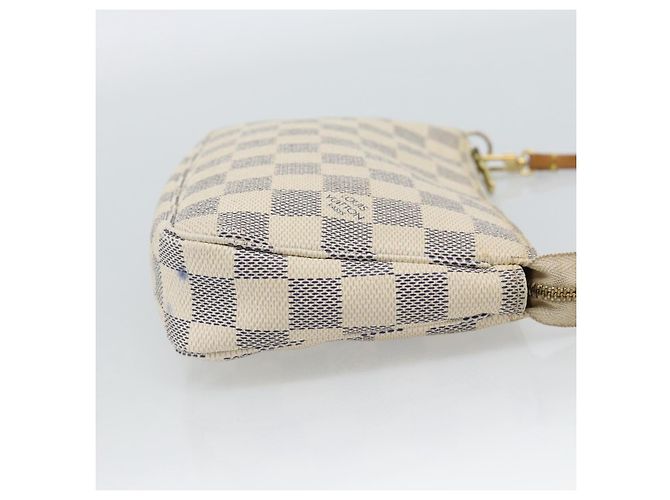 LOUIS VUITTON Damier Azur Pochette Accessoires Pouch N51986 LV Auth 188944 - vista 4