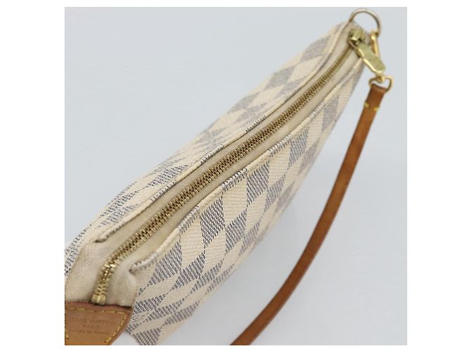 LOUIS VUITTON Damier Azur Pochette Accessoires Pouch N51986 LV Auth 188944 - vista 6
