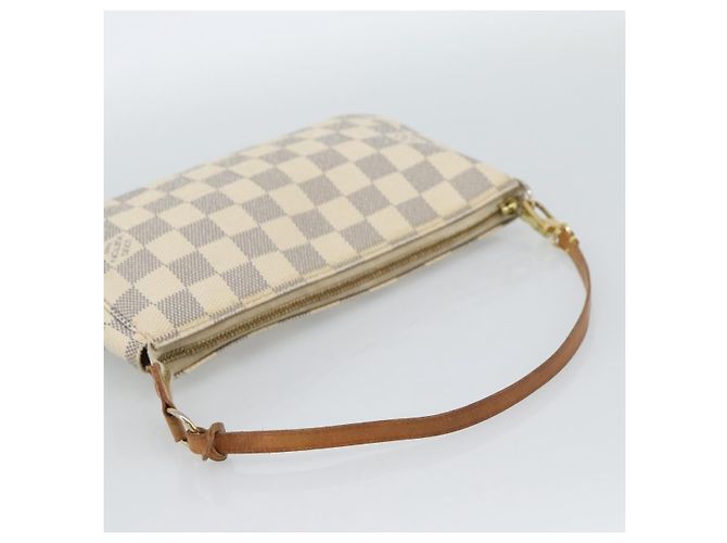 LOUIS VUITTON Damier Azur Pochette Accessoires Pouch N51986 LV Auth 188944 - vista 7