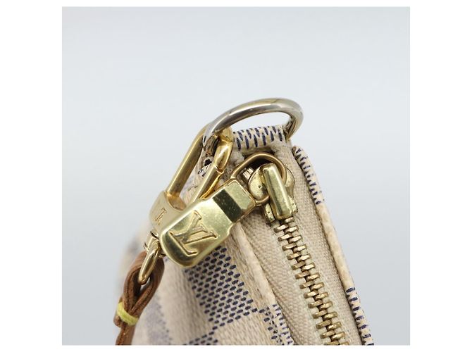 LOUIS VUITTON Damier Azur Pochette Accessoires Pouch N51986 LV Auth 188944 - vista 8