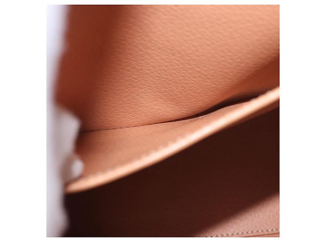 Céline Borsa CELINE Macadam Canvas PVC Pelle Marrone Oro Auth bs35662 D'oro - vista 24