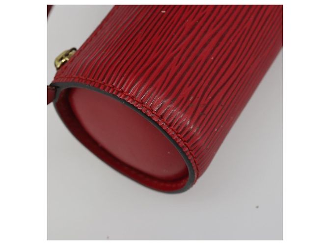 LOUIS VUITTON Epi Soufflot Pouch Accessory Pouch Rosso LV Auth 187407 - vista 16