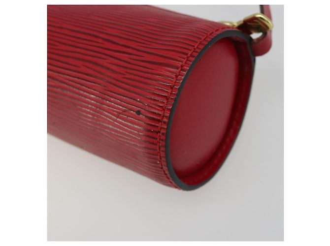 LOUIS VUITTON Epi Soufflot Pouch Accessory Pouch Rosso LV Auth 187407 - vista 17
