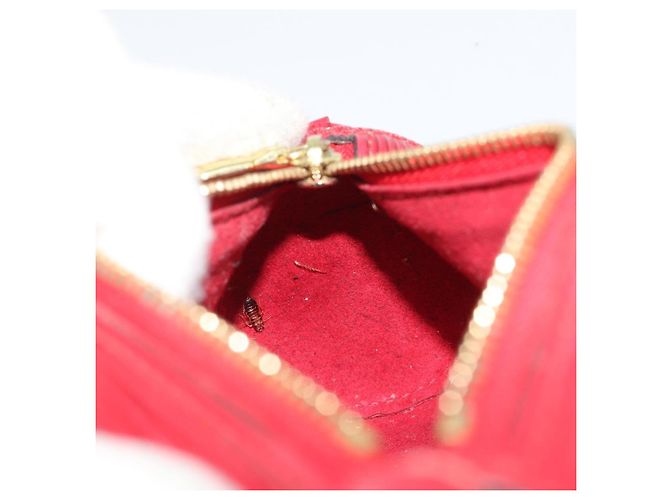 LOUIS VUITTON Epi Soufflot Pouch Accessory Pouch Rosso LV Auth 187407 - vista 20
