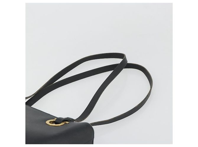 Borsa Tote Salvatore Ferragamo Gancini in pelle nera e oro Auth 187416 Nero D'oro - vista 8