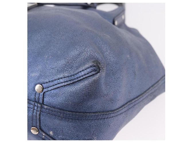 Autre Marque Borsa Reversibile TIFFANY&Co. in Pelle Scamosciata Blu Autentica 189384 - vista 14