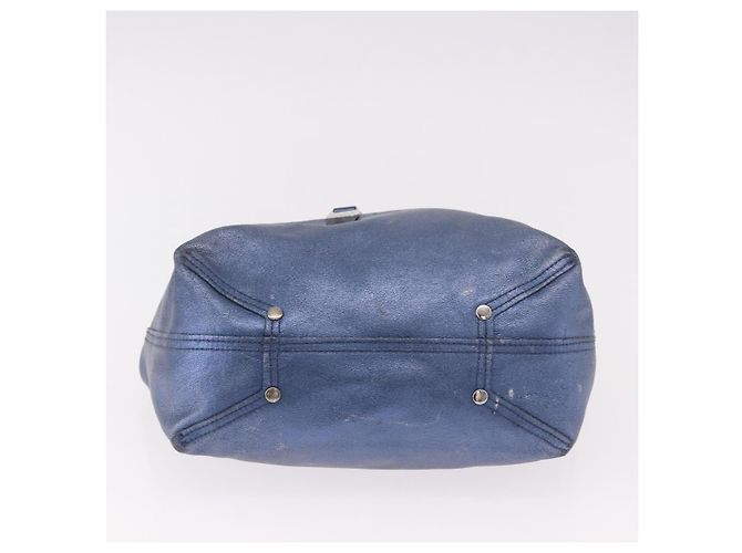 Autre Marque Borsa Reversibile TIFFANY&Co. in Pelle Scamosciata Blu Autentica 189384 - vista 5
