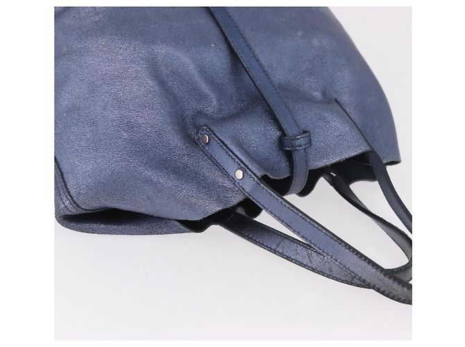 Autre Marque Borsa Reversibile TIFFANY&Co. in Pelle Scamosciata Blu Autentica 189384 - vista 6