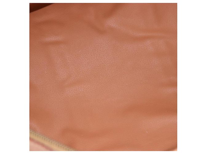 Céline Borsa Boston CELINE in Tela Macadam PVC Pelle Marrone Oro Auth fm5376 D'oro - vista 10