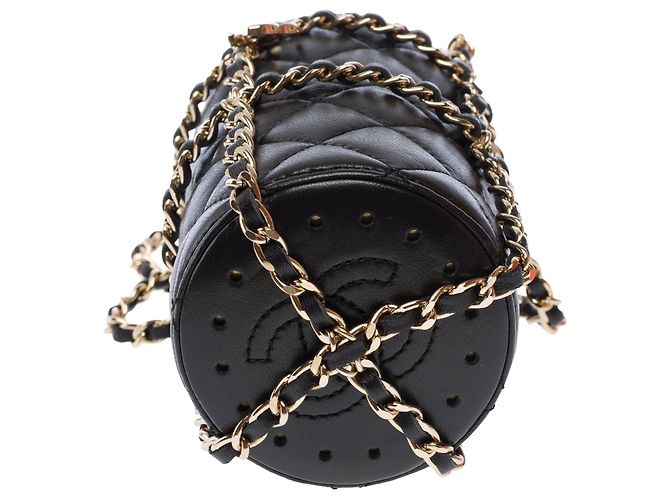Borsa CHANEL in Pelle Nera - 103668 Nero - vista 10