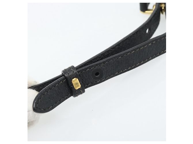 Borsa a Spalla GUCCI in Tela e Pelle Nera e Oro 007 115 0074 Auth fm5375 Nero D'oro - vista 10