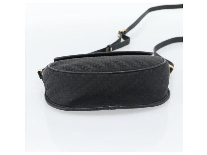 Borsa a Spalla GUCCI in Tela e Pelle Nera e Oro 007 115 0074 Auth fm5375 Nero D'oro - vista 11