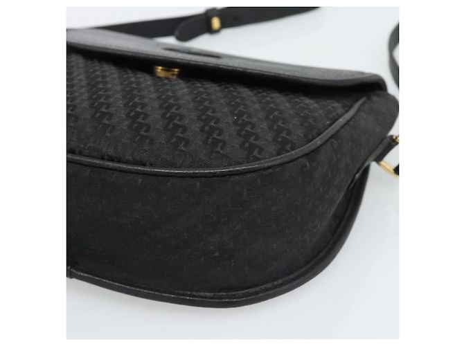 Borsa a Spalla GUCCI in Tela e Pelle Nera e Oro 007 115 0074 Auth fm5375 Nero D'oro - vista 12