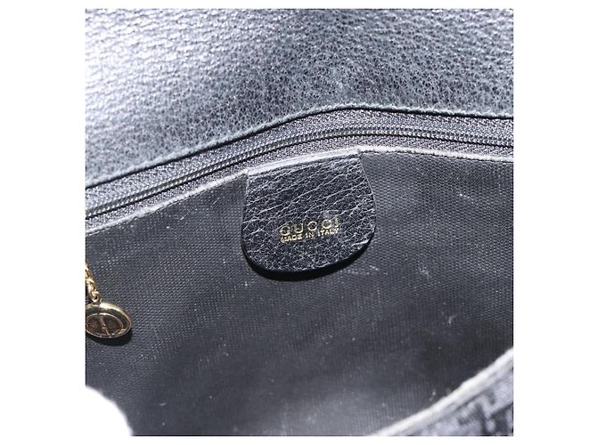 Borsa a Spalla GUCCI in Tela e Pelle Nera e Oro 007 115 0074 Auth fm5375 Nero D'oro - vista 17
