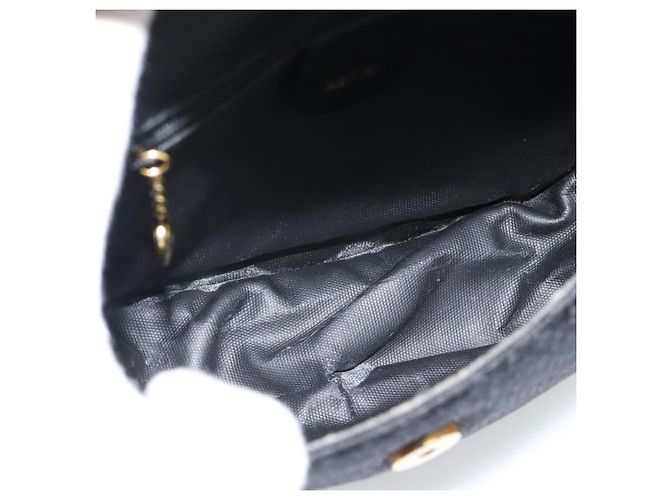 Borsa a Spalla GUCCI in Tela e Pelle Nera e Oro 007 115 0074 Auth fm5375 Nero D'oro - vista 18