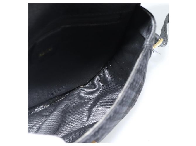 Borsa a Spalla GUCCI in Tela e Pelle Nera e Oro 007 115 0074 Auth fm5375 Nero D'oro - vista 19