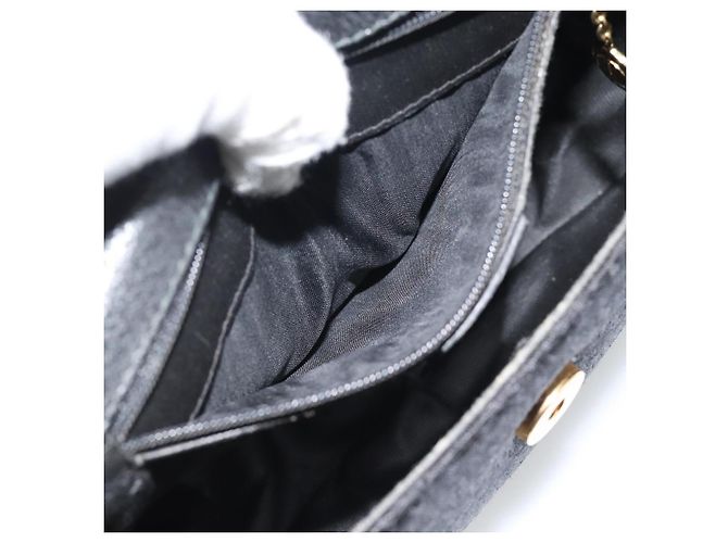 Borsa a Spalla GUCCI in Tela e Pelle Nera e Oro 007 115 0074 Auth fm5375 Nero D'oro - vista 22