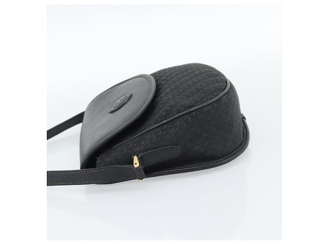 Borsa a Spalla GUCCI in Tela e Pelle Nera e Oro 007 115 0074 Auth fm5375 Nero D'oro - vista 4