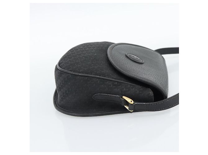 Borsa a Spalla GUCCI in Tela e Pelle Nera e Oro 007 115 0074 Auth fm5375 Nero D'oro - vista 5