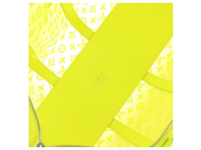 LOUIS VUITTON See Through Keepall Bandouliere 50 Borsa Gialla M55380 Auth 188862SAM Giallo - vista 10