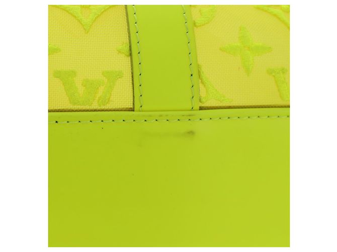 LOUIS VUITTON See Through Keepall Bandouliere 50 Borsa Gialla M55380 Auth 188862SAM Giallo - vista 19