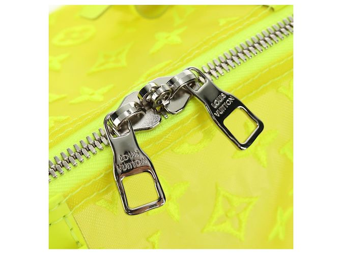 LOUIS VUITTON See Through Keepall Bandouliere 50 Borsa Gialla M55380 Auth 188862SAM Giallo - vista 29