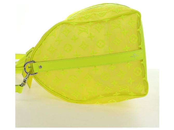 LOUIS VUITTON See Through Keepall Bandouliere 50 Borsa Gialla M55380 Auth 188862SAM Giallo - vista 3