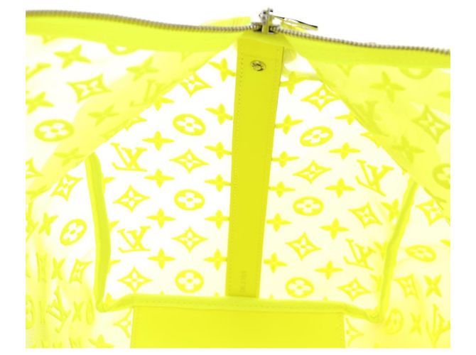 LOUIS VUITTON See Through Keepall Bandouliere 50 Borsa Gialla M55380 Auth 188862SAM Giallo - vista 31