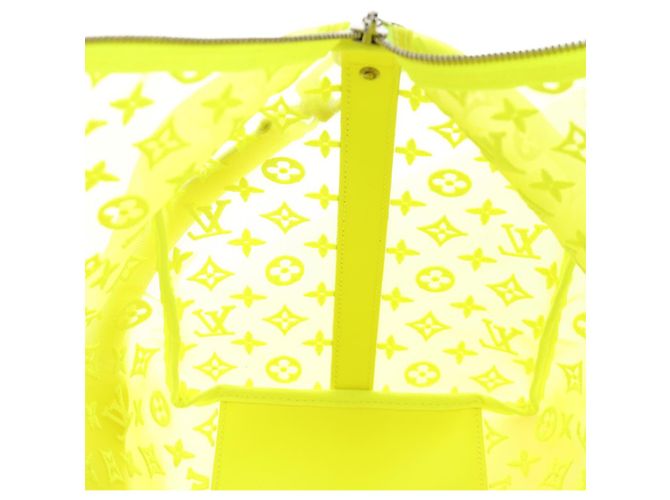 LOUIS VUITTON See Through Keepall Bandouliere 50 Borsa Gialla M55380 Auth 188862SAM Giallo - vista 32